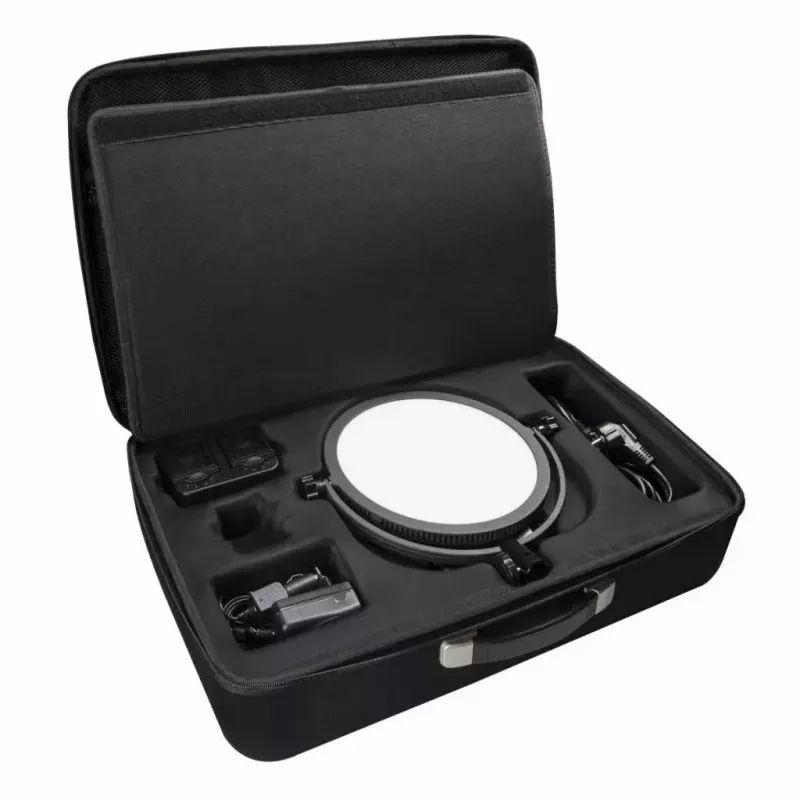 Walimex Pro LED Round 300 60 W LED svetlo so 60 žiarovkami čierne