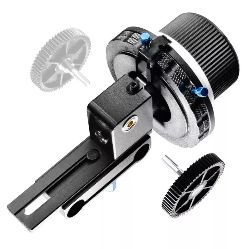 Walimex Follow Focus F3 čierna modrá biela hliník plast 460 g
