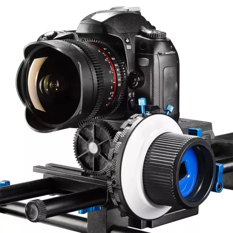 Walimex Follow Focus F3 čierna modrá biela hliník plast 460 g