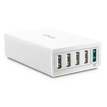Nabíjačka interiérová Fantec QC3-A51 univerzálna biela AC rýchle nabíjanie