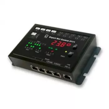 gude Net Control Gude 2111-2 sieťový reléový kontrolér — 4x reléové výstupy, 12x pasívne signálne vstupy