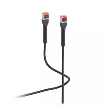 Patch kábel Flexline FL31-29075 — Cat6a U/FTP (STP), 10 m, RJ-45 na RJ-45, čierny