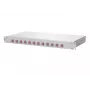 Patch panel METZ CONNECT 1502577512-F 1U LC konektory biela hliník oceľ