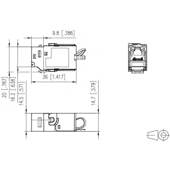 Konektor na drôt METZ CONNECT 130B21-Z
