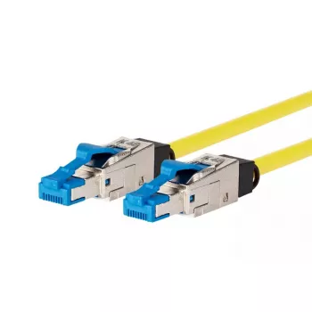 Sieťový kábel METZ CONNECT 13084H1077-E 1 m Cat8.1 S/FTP žltá