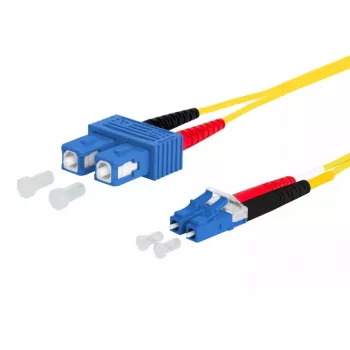 Optický kábel METZ CONNECT 151P1EOJO05E SC LC I-V(ZN) H 0,5 m žltý