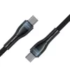 Kábel USB-C na USB-C 1 m, 4smarts 540429, čierny, 0,48 Gbit/s