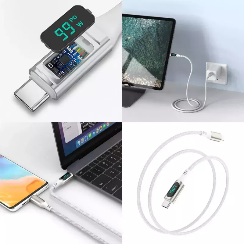 USB kábel 4smarts 540954 3 m USB-C biely USB 2.0 0,48 Gbit/s