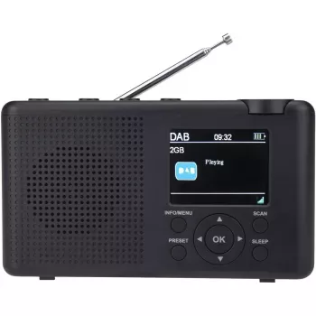 DAB rádio Reflexion TRA23DAB – antracitovo sivé prenosné digitálne rádio s príjmom DAB/DAB+