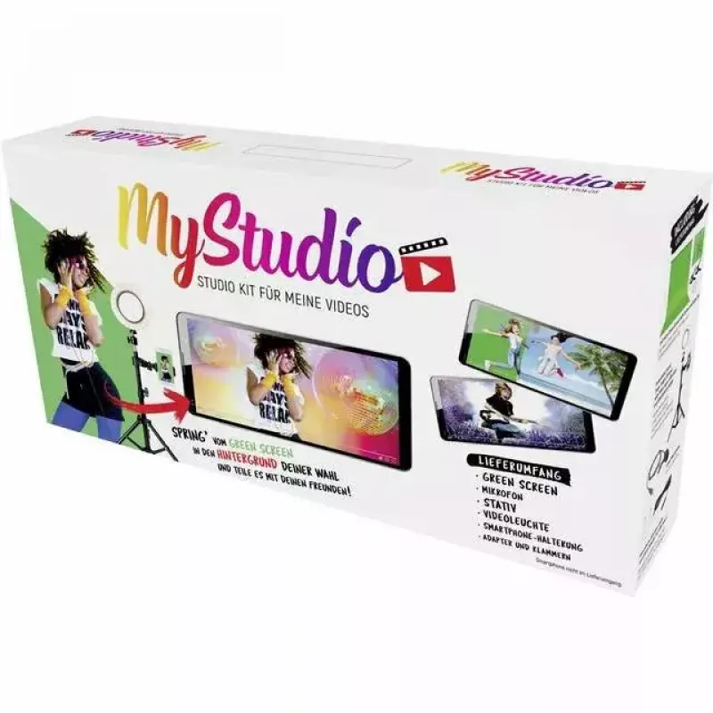 Greenscreen EASYPIX MyStudio 62020 prenosný ľahký – skladateľné pozadie pre foto a video