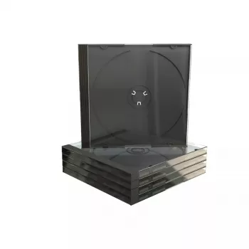 Jewel Case MediaRange BOX31 čierny transparentný