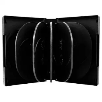 DVD obal MediaRange 12 diskov 39 mm čierny
