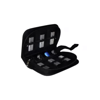 Puzdro na pamäťové karty MediaRange BOX98 pre 3 karty nylon čierny