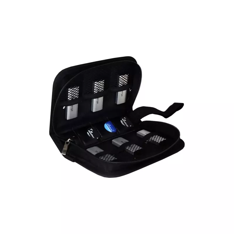 Puzdro na pamäťové karty MediaRange BOX98 pre 3 karty nylon čierny