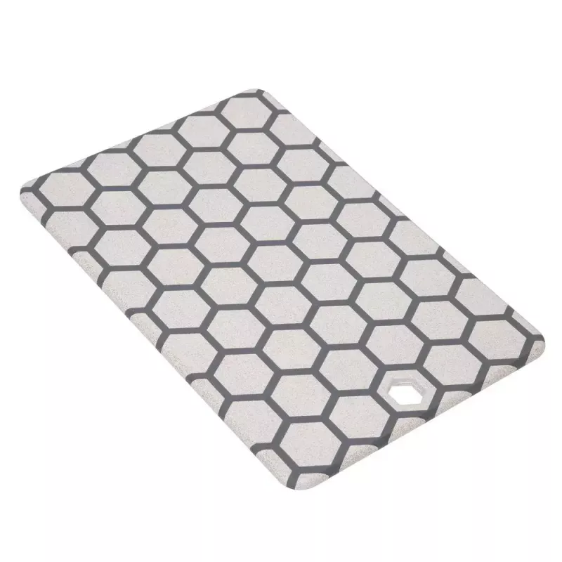 Resto Kitchenware 95402 Obdĺžniková plastová krájacia doska sivá biela