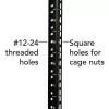 Nástenná 12HE rack skriňa Eaton SRW12USDP — 600,2×647,7×636,5 mm, IP20, čierna