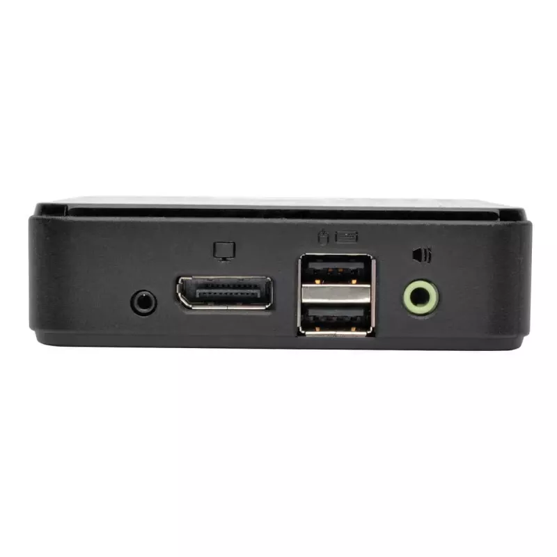 KVM prepínač 2-portový DisplayPort Tripp Lite B004-DP2UA2-K, 4K@60Hz, USB klávesnica/myš, audio, kábel