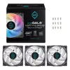 Ventilátor Iceberg Thermal IceGALE Lightning ARGB 12 cm čierny 3 kusy