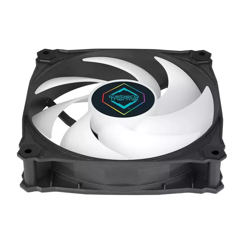 Ventilátor Iceberg Thermal IceGALE Lightning ARGB 12 cm čierny 3 kusy