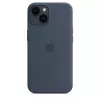 Silikónové puzdro Apple iPhone 14 MagSafe Storm Blue