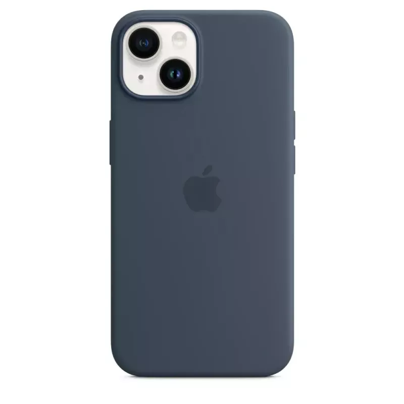Silikónové puzdro Apple iPhone 14 MagSafe Storm Blue