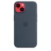 Silikónové puzdro Apple iPhone 14 MagSafe Storm Blue