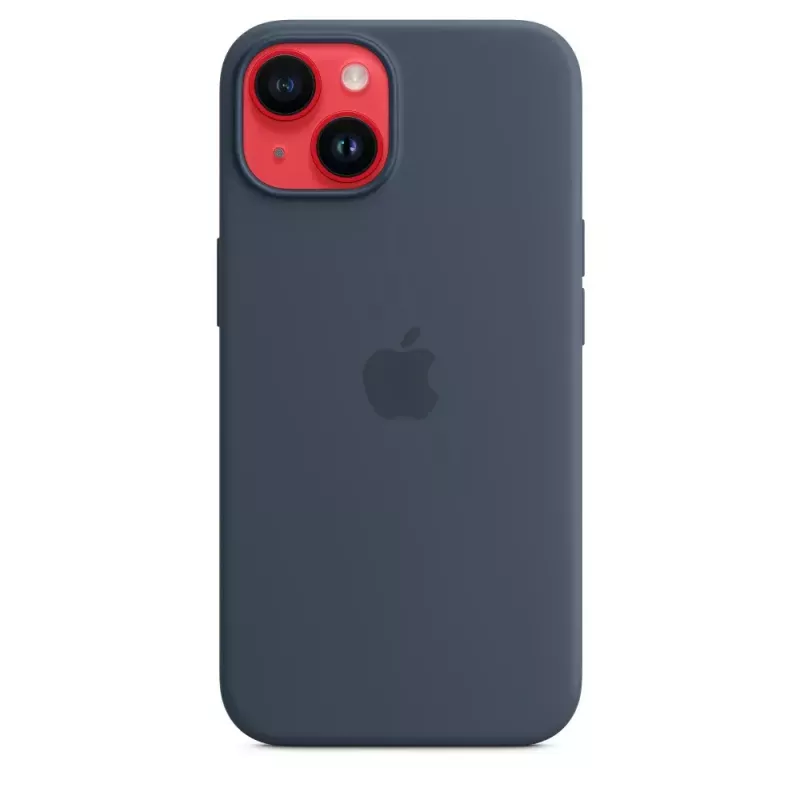 Silikónové puzdro Apple iPhone 14 MagSafe Storm Blue