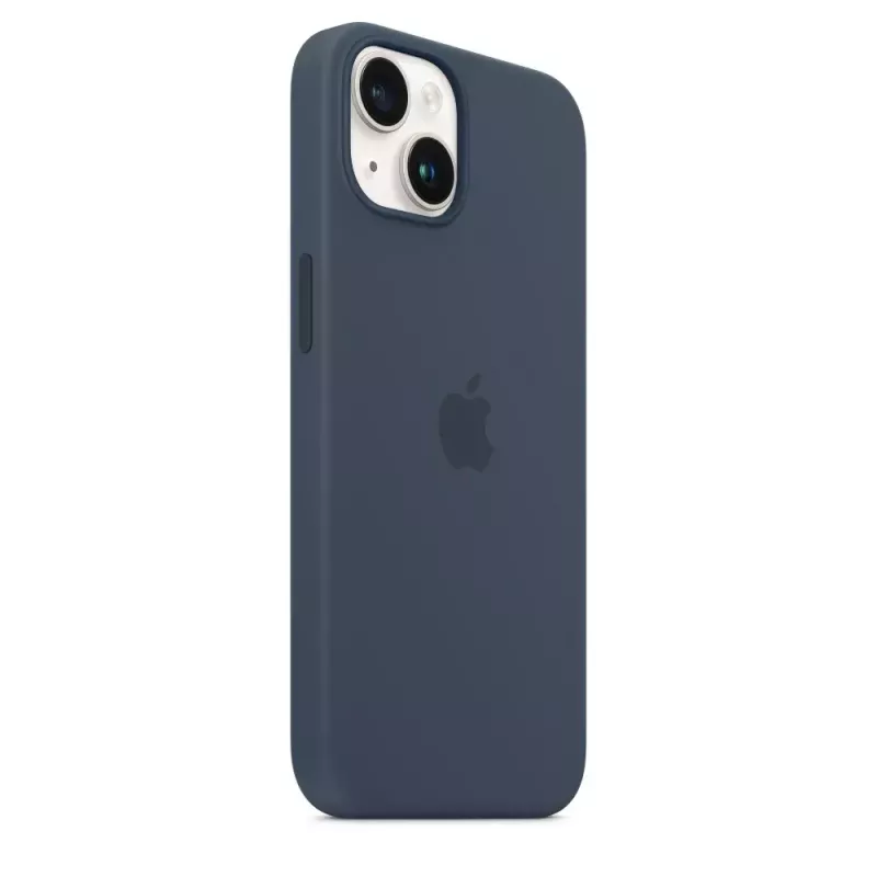 Silikónové puzdro Apple iPhone 14 MagSafe Storm Blue