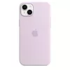Silikónové puzdro Apple iPhone 14 Plus MagSafe fialová kryt