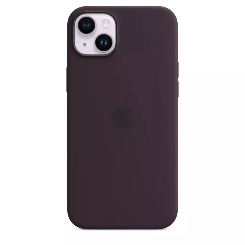 Silikónové puzdro Apple iPhone 14 Plus burgundská MagSafe kryt