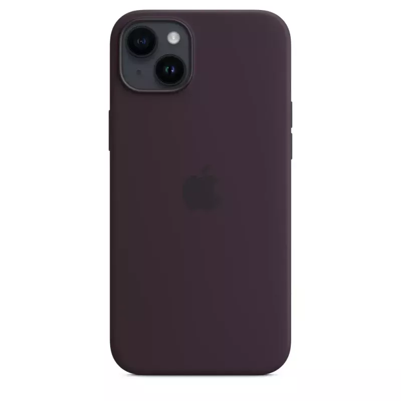 Silikónové puzdro Apple iPhone 14 Plus burgundská MagSafe kryt