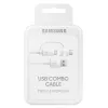 USB kábel Samsung EP-DG930 1,5 m USB-A USB-C/Micro-USB-B biely
