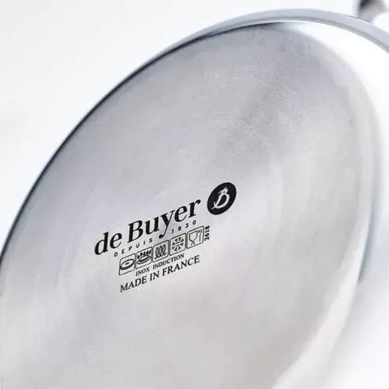 Sauté panvica de Buyer 3736.24 okrúhla nehrdzavejúca oceľ 24 cm