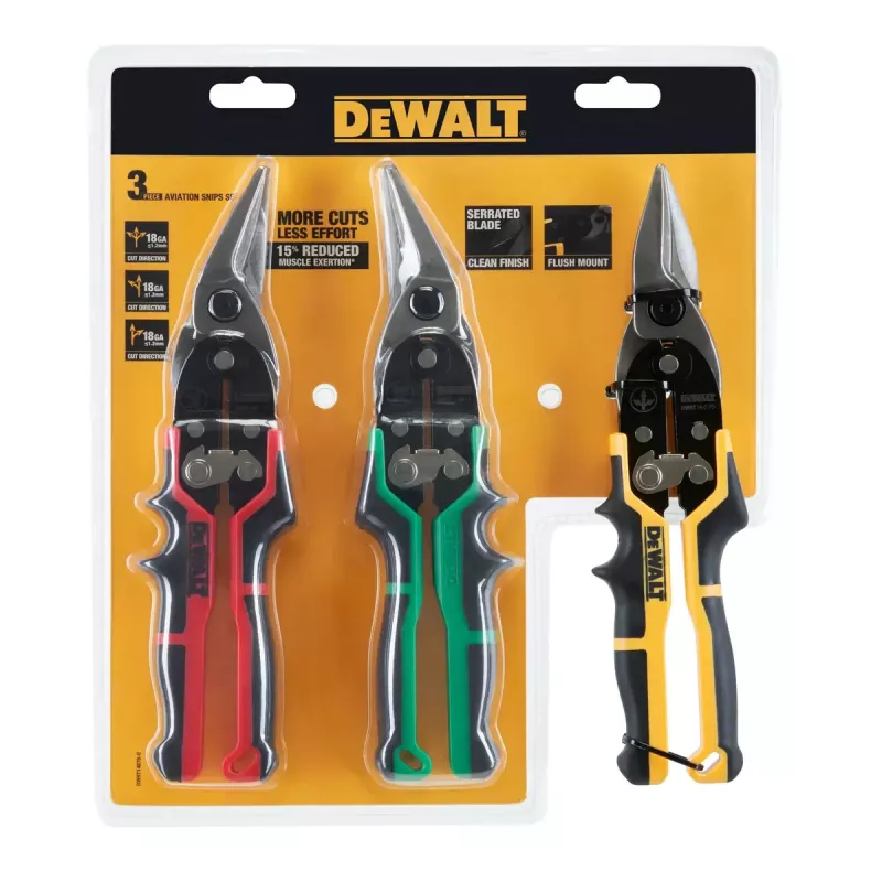 DeWALT DWHT14676-0 sada plechových nožníc, 3-dielna