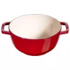 Sada na fondue Staub 18 cm Cherry, okrúhla 0,25 l, 187×100 mm, 4,6 kg