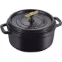 Okrúhla liatinová cocotte Staub La Cocotte Buster & Punch 24 cm, čierna
