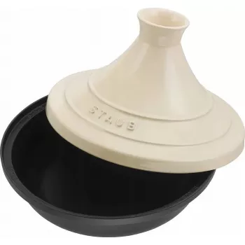 Liatinová tagine Staub 20 cm okrúhla krémová, model 40509-394