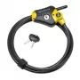 Nastaviteľné bezpečnostné lanko Python MASTER LOCK 1,8 m x 10 mm čierna žltá