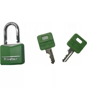Visací zámok MASTERLOCK šírka 30 mm, obalené masívne hliníkové telo, rôzne farby