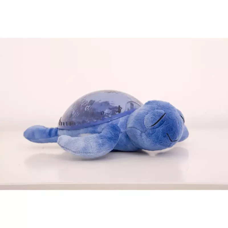 Samostatne stojaca nočná lampa Cloud B Tranquil Turtle modrá automatické vypnutie