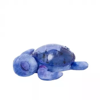 Samostatne stojaca nočná lampa Cloud B Tranquil Turtle modrá automatické vypnutie