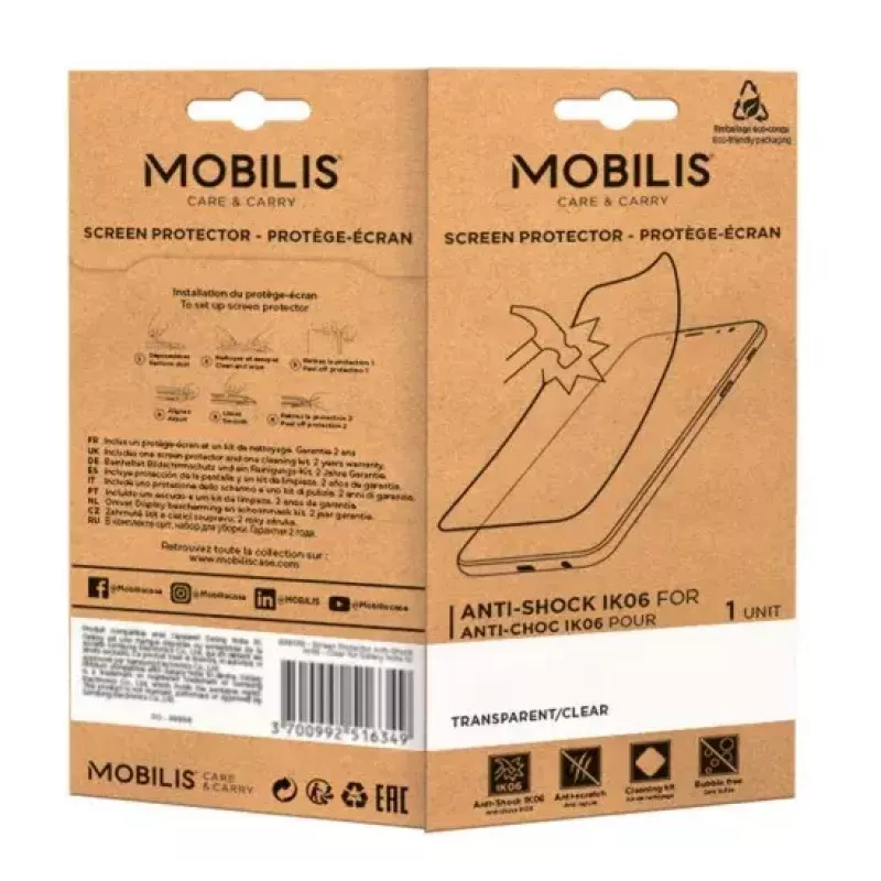 Ochrana displeja Mobilis 036289 Samsung Galaxy A14 4G 5G transparentná