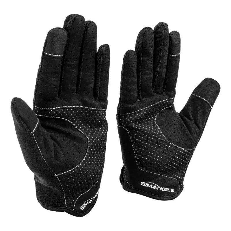 Rukavice na simracing Oplite Simracing L čierne umelá koža polyester silikón spandex
