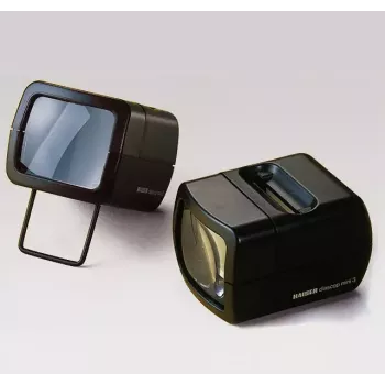 Diaprojektor KAISER 2010 — kompaktné 3-násobné zväčšenie, 75×105×60 mm, 1,5 V batéria