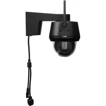 IP dómová bezpečnostná kamera ABUS PPIC52520B vonkajšia káblová & bezdrôtová 4K 3840x2160 8MP 4 mm 1/2.8 palca CMOS nástenná montáž čierna
