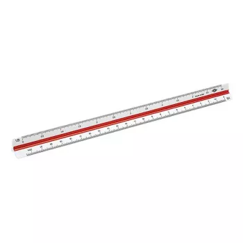 Pravítko Wedo 52 55001 300 mm plast červená biela 1 ks