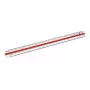 Pravítko Wedo 52 55001 300 mm plast červená biela 1 ks