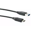USB kábel Schwaiger CK 3141 USB 3.2 Gen 1 1m USB A USB C čierny