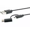 Schwaiger USB kábel CK 3112 USB 2.0 1m USB A Micro-USB B čierny