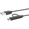 Schwaiger USB kábel CK 3112 USB 2.0 1m USB A Micro-USB B čierny